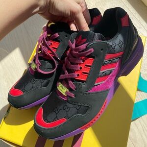 GUCCI x ADIDAS | ZX 8000 Black GG Monogram Sneakers